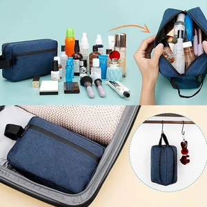 Customized Large Capacity Travel Cosmetic Bag Waterproof Makeup Pouch Toiletry Organizer with Logo - Product Image 6