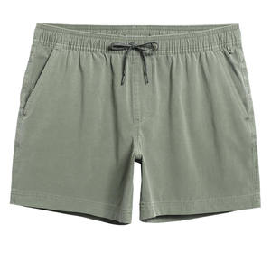 กางเกงขาสั้นออกกำลังกายผ้าฝ้ายฟลีซ 100% ระบายอากาศได้ดีสำหรับผู้ชาย สีพื้น แบบสวมใส่สบายๆ สไตล์สตรีท เอวกลาง มีเชือกผูก ขายส่งตามสั่ง - Product Image 6