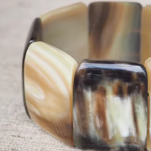 Natural Crafts Eco-Friendly Buffalo Horn Handmade Modern <b>Stretch</b> <b>Bracelet</b> by decor world expo - Product Image 3
