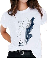 T-shirt à manches courtes pour femme en coton 100 % écologique, finition biowashed, motif brodé imprimé, 160 GSM, haute qualité, vente en gros