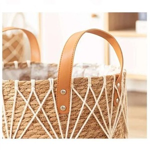 ตะกร้าเก็บของจากหญ้าทะเล ของตกแต่งบ้านและสวน ตะกร้าเก็บของทำมือ ขายส่ง เป็นมิตรกับสิ่งแวดล้อม ผลิตในเวียดนาม - Product Image 6