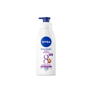 Lotion corporelle Nevia Extra White Nourrissante Nuit 350ml pour un éclaircissement sain et lumineux, avec sérum à l'acide hyaluronique - Product Image 1