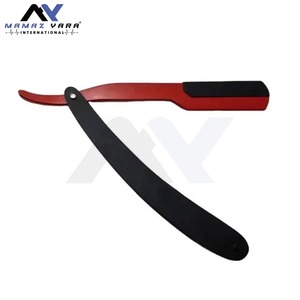 Single Blade Stainless Steel Barber <b>Razor</b> <b>for</b> <b>Men</b> with Swing Lock Blade Holder Customized Packaging Straight Edge Shavette - Product Image 5