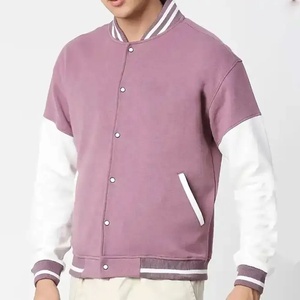 Custom Men's Canvas Varsity Jacket Streetwear Baseball University Letterman Jackets For men - Product Image 4