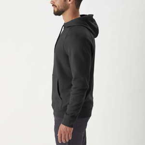 Nouveau design – Sweat à capuche mi-zippé pour homme, broderie personnalisée, teinture unie, coupe oversize, manches longues, style streetwear, nouvelle arrivée, 100 % coton - Product Image 4