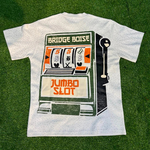 เสื้อยืดสตรีทแวร์ผู้ชายทรงโอเวอร์ไซส์สุดเทรนดี้ ผ้าฝ้าย 100% ทรงดรอปไหล่ น้ำหนัก 250gsm ไซส์พลัส ตกแต่งด้วยงานปักคริสตัล - Product Image 2