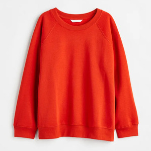 Sudadera de Mujer 100% Algodón, Cuello Redondo, Color Sólido, Manga Larga, Corte Regular, para Otoño, Transpirable, con Forro Frontal - Product Image 1