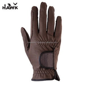 Gants d'équitation en cuir synthétique, accessoire féminin avec impression de silicium, à quatre voies, portable, avec Logo personnalisé - Product Image 4