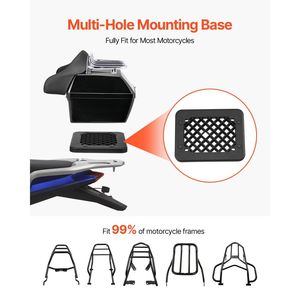 Bauletto Universale per Moto da 48L in Materiale PP Resistente con Pannello Riflettente, Impermeabile e Rimovibile - Product Image 5