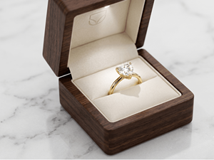 Anillo de compromiso con diamante talla corazón para mujer, diamantes cultivados en laboratorio - Product Image 4