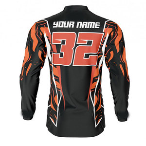 Jersey Sublimado 100% Poliéster, Tela de Micro Malla con Color Inalterable, Jersey de Motocross, Motociclismo, Carreras de Autos para Hombre - Product Image 4