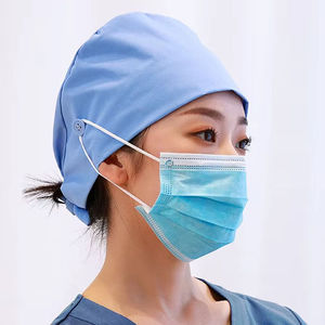 หมวกโรงพยาบาลแบบมืออาชีพ ผ้าเนื้อนุ่ม สำหรับแพทย์และพยาบาล คลินิก ห้องปฏิบัติการทันตกรรม หมวกแพทย์ สีและโลโก้ปรับแต่งได้ - Product Image 6