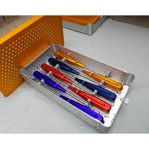 8 Piezas de Curetas Cervicales Americanas Rainbow con Caja, Instrumentos Quirúrgicos Ortopédicos para Columna Vertebral - Product Image 2