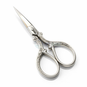 Best Quality Silver Scroll Embroidery <b>Scissors</b> Sharp Stainless Steel Blades for <b>Sewing</b> Craft Beauty & Tailoring - Product Image 2