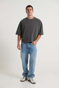 Camiseta Oversize Corta de Algodón 100% para Hombre, Hombro Caído, Estampado Personalizado, Estilo Urbano, Marca Privada - Product Image 4