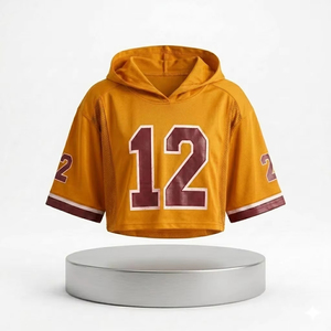 Maillot de football unisexe 2026 sublimé dégradé de couleurs, col en V, manches courtes, maille respirante, taille élastique, streetwear, sportswear - Product Image 5