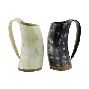 Prix d'usine Chope à bière moderne en corne, écologique, de qualité alimentaire, personnalisable, pour méad, vente en gros, cadeaux pour hommes - Product Image 3