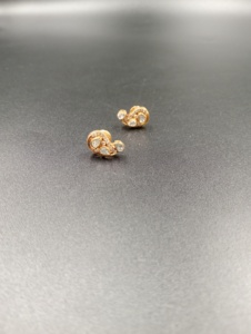 ต่างหู AMAIRA JEWELS รุ่น Peacock Studs ชุบทอง 18K ดีไซน์มินิมอลสำหรับผู้หญิง สวมใส่ได้ทุกวัน - Product Image 5