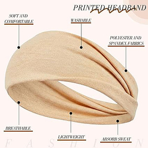 <b>Head</b> <b>Wrap</b>, Fashion Solid Color Headbands, Twist Knot Hair Accessories, Soft Fabric Hairband for Girls - Product Image 2