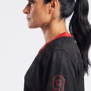 Women's Mesh Ice Hockey Sublimated Breathable Women's Ice Hockey Jersey Manufacturer Women's V-Neck Ice Jerseys - Product Image 3