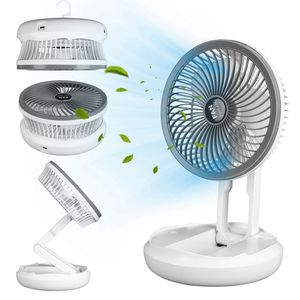 Ventilatore da Scrivania USB Pieghevole Tutto-in-1, Portatile e Indossabile, 4 Velocità, Piccolo ed Estensibile, da Appendere a Parete o Scrivania per Camera da Letto e Dormitorio - Product Image 1