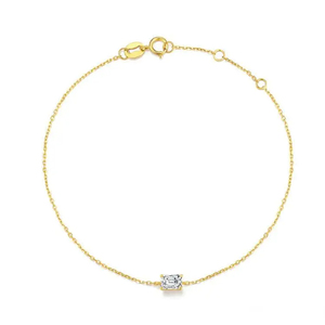 Bracelet tennis en diamant de laboratoire exquis en or 14 carats, bijoux fins certifiés durables - Product Image 2
