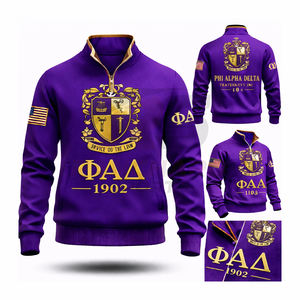 Pulls personnalisés haut de gamme brodés de lettres grecques pour les fraternités – Sweat-shirts et pulls à lettres grecques pour hommes et femmes - Product Image 4