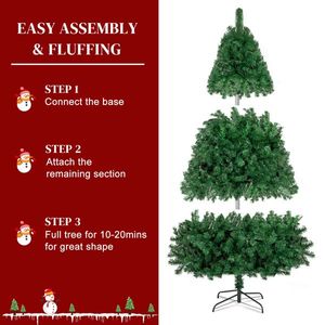 Alightup Albero di Natale in PET Pre-Illuminato a Batteria, 180 cm, 1050 Rami, Albero Innevato di Alta Qualità per Decorazioni Esterne - Product Image 4