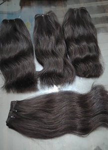 Extensions de cheveux humains Remy indiens, lot de 100g pour toutes les couleurs - Fournisseur d'Inde - Product Image 4
