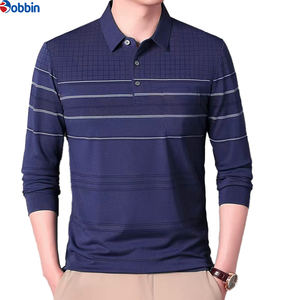Camisetas Polo de Negocios para Hombre, Nuevo Estilo, Ropa de Exterior, Camiseta Polo a Rayas de Manga Larga para Hombre, Ropa Casual de Punto - Product Image 6