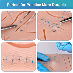 Suture Practice <b>Kit</b> Veterinary Students Complete Starter <b>Suturing</b> <b>Kit</b> Pad Surgical Tools Clinical Skill Medic Instruments - Product Image 6