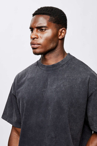 T-shirts Homme Oversize à Manches Courtes 280g Personnalisés en Gros, Qualité Supérieure, Lavables, Design Épaules Tombantes, 100% Coton - Product Image 4