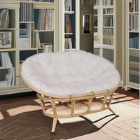 Article Meilleure vente Papasan 2 places pour meubles commerciaux Chaise confortable et élégante avec coussin confortable Idéal pour la relaxation