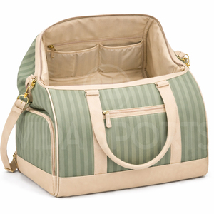 2026 Trending Wholesale Duffel Gym Bag Travel Sports Polyester PU Leather Zipper Shoe Pocket Durable OEM ODM Factory Direct - Product Image 4