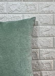 Funda de Cojín Cuadrada de Pana Verde, Estilo Nórdico, con Rayas, para Decoración del Hogar - Product Image 2