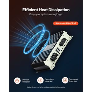 Amplificateur audio de voiture 1 canal classe D 400W RMS MAX stable 1/2/4 Ohm avec contrôle de niveau du subwoofer à distance, amplificateur monobloc pour voiture - Product Image 6