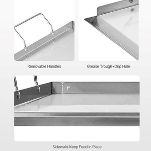 Portable Family Grill Griddle with Handle for <b>Camping</b> and Parties - Product Image 6