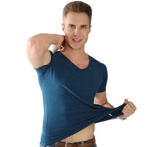 Premium Unisex Plus Size <b>T</b>-<b>Shirt</b> Breathable Spandex Knitted Street Style Custom Logo Printing Garment Dyed Wholesale Blank - Product Image 3