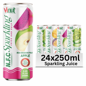 เครื่องดื่มน้ำแอปเปิ้ลมังกรแดง250มล. มีฉลากส่วนตัวสั่งผลิตจากโรงงานเวียดนาม - Product Image 1
