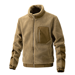 Chaqueta polar para hombre, suave, térmica, con cremallera completa, informal, para invierno, abrigo polar ligero y cálido - Product Image 6