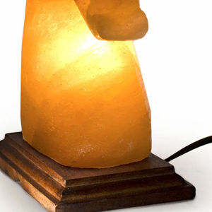 โคมไฟหินเกลือหิมาลัยธรรมชาติแกะสลักรูปสัตว์ แสงคริสตัลตกแต่งบ้านและห้องสมาธิ - Product Image 1