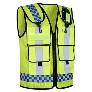 High Quality <b>Security</b> Uniform Reflector <b>Tape</b> <b>Security</b> Jacket Safety Reflective Vest - Product Image 2