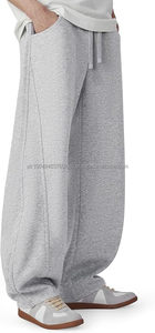 Waseem Impex <b>Mens</b> Baggy Oxford Fleece Sweatpants Wide Leg <b>Lounge</b> <b>Pants</b> Pockets Loose Fit Drawstring Closure Lightweight Winter - Product Image 4