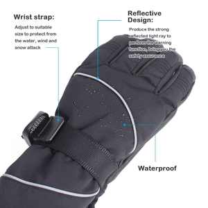 Guantes de esquí de invierno, guantes térmicos impermeables para esquiar, snowboard, deportes al aire libre, diseño cálido a prueba de viento - Product Image 5