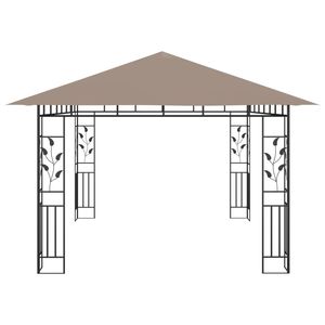 Pergola gazebo et pavillon avec moustiquaire 13.1 'x 9.8' x 9 'taupe 0.6 Oz/pi² - Product Image 4