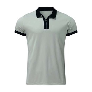 Camisetas Polo Deportivas para Hombre, Tallas Grandes, Cierre de Cremallera de un Cuarto, Ropa Deportiva de Golf para Adultos, 100% Algodón, Manga Corta, 2027 - Product Image 5