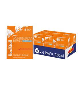 Bebida Energética Red Bull Edición Verano Sabor Albaricoque y Fresa, 24 Latas de 250ml con Taurina, Vitaminas B y Azúcar Real, Pedido al por Mayor - Product Image 4