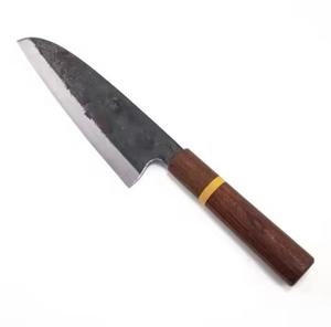 Cuchillo de Chef de Acero de Damasco Ecológico Forjado a Mano por Steel Craft International, Hoja Afilada, Hecho a Mano, para Uso Diario en la Cocina, Madera Pakka - Product Image 1