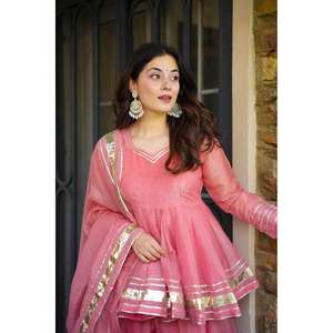 Ropa india y pakistaní Ropa de fiesta elegante Top Bottom Dupatta Set - Product Image 2