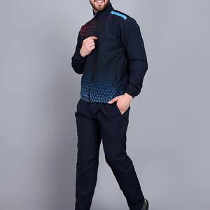 Conjunto Deportivo Unisex, Estampado Sólido, con Capucha, Cierre de Cremallera, Bolsillos Laterales, 100% Poliéster, Corte Holgado, Peso Medio, para Invierno - Product Image 4